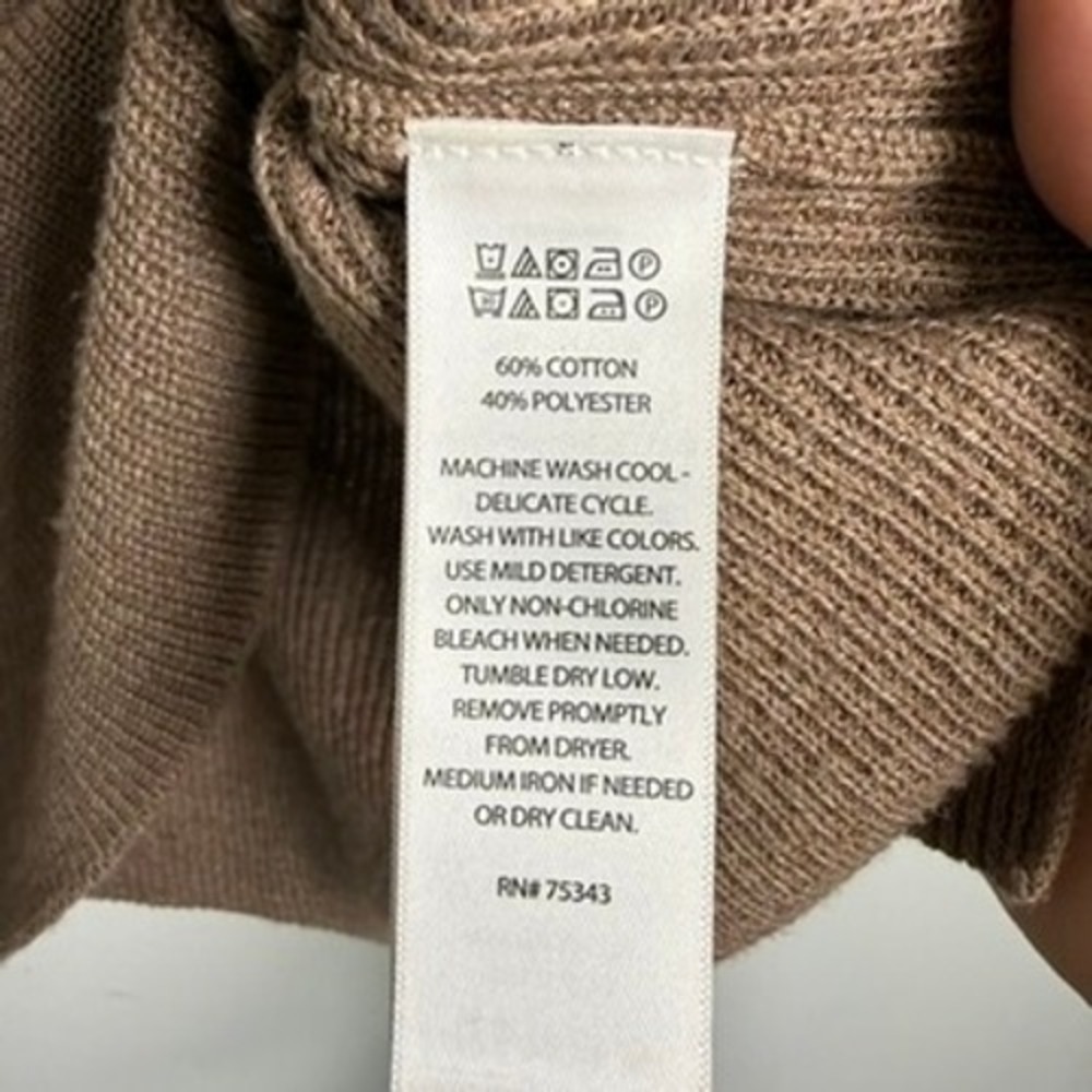 Joie Polo Sweater Vest Womens Medium Brown‎ Sleeveless Ribbed V-Neck Knit Top - Picture 7 of 9